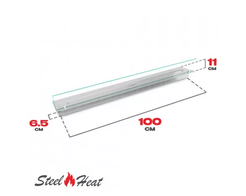 Топливный блок SteelHeat LINE GLASS 1000 Топливный блок SteelHeat LINE GLASS 1000